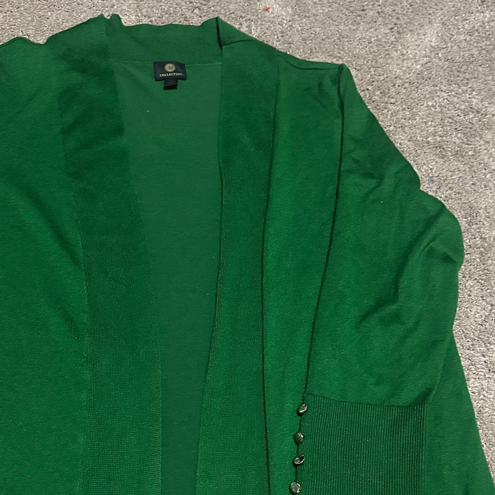 Green Cardigan with Button Detail - Picture 4 of 6